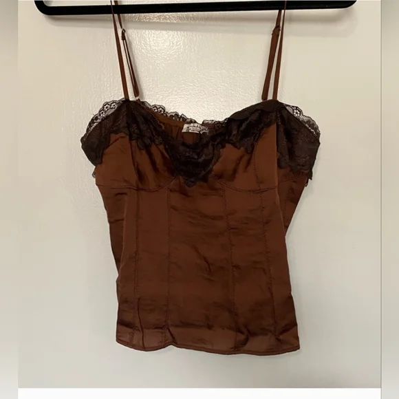 NWT Free People Intimately Top Chocolate Love Size L - Picture 2 of 5
